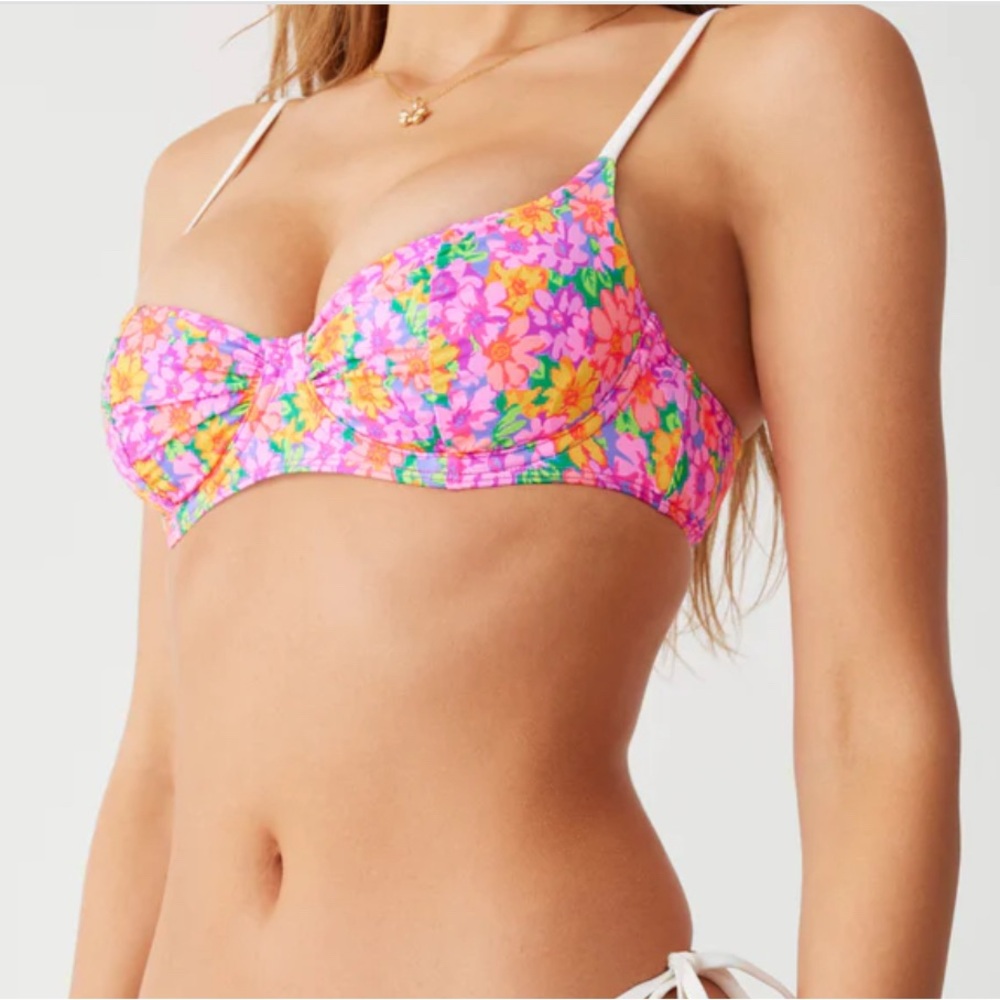 Frankie’s Bikinis Pink Bikini Set | Top: M, Bottom: XSmall